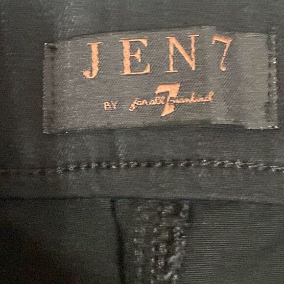 JEN7 by 7 for All Mankind Black Pull-On Comfort Skinny Stretch Jeans Size 4 NWT - Picture 4 of 13